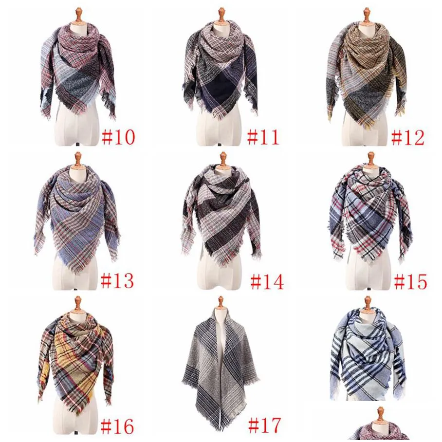 women fashion plaid scarves grid tassel wrap oversized check shawl tartan cashmere scarf winter neckerchief lattice blankets favor
