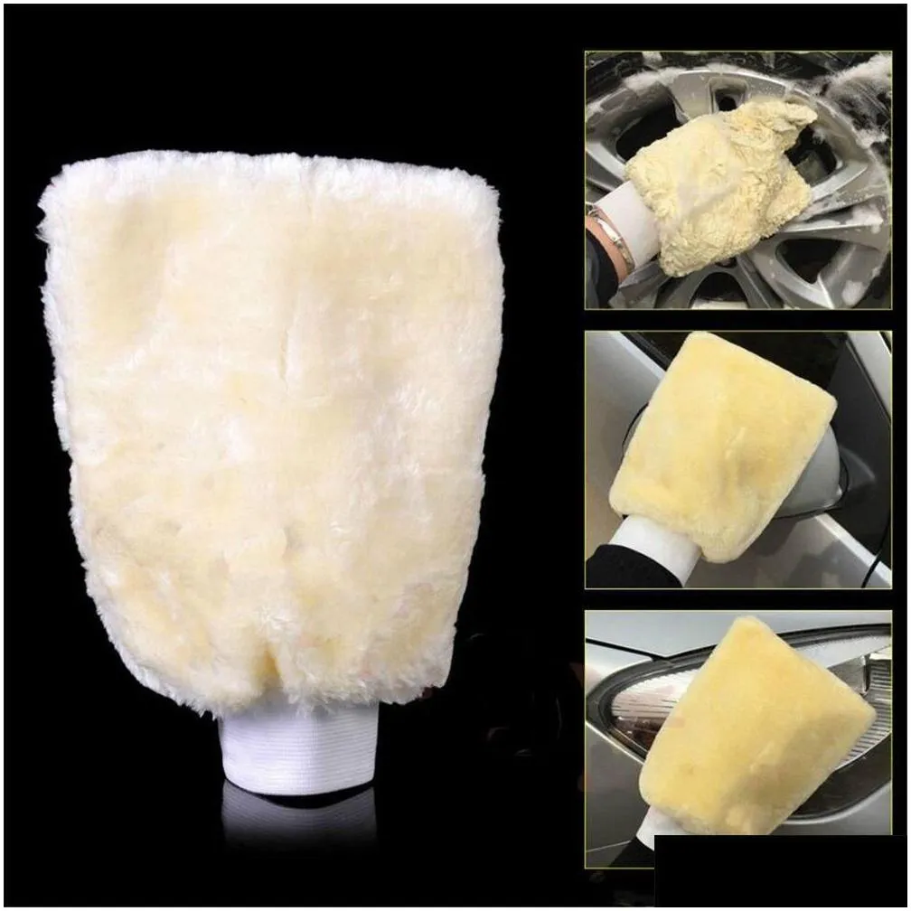 wholesale 18cm26cm microfiber plush car wash glove car detailing soft wash mitten washing glove cleaning tools dhl ups free