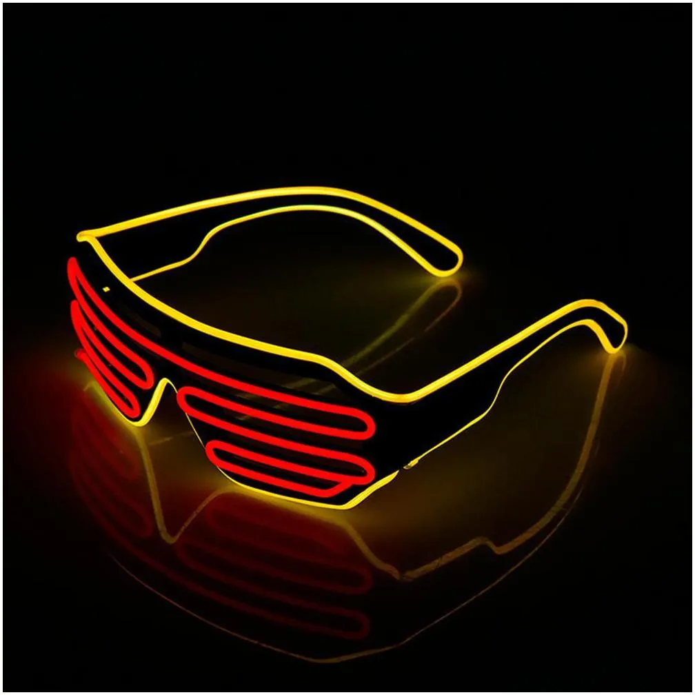 led luminous glasses halloween glowing christmas party glow festival supplies decorative