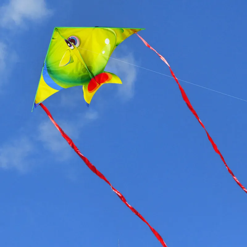 Colorful Tropical Fish Kite Children`s Cartoon Animal Kite Flying Toys Easy to Fly