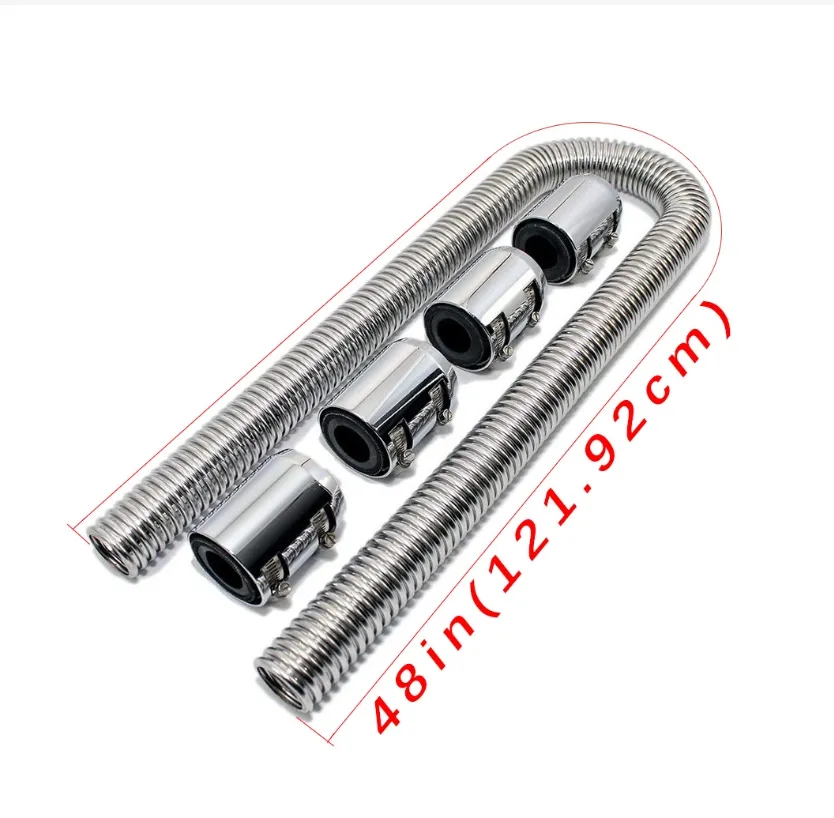 automotive parts stainless steel radiator hose flexible cooling water hose kit adapter 24 48 36