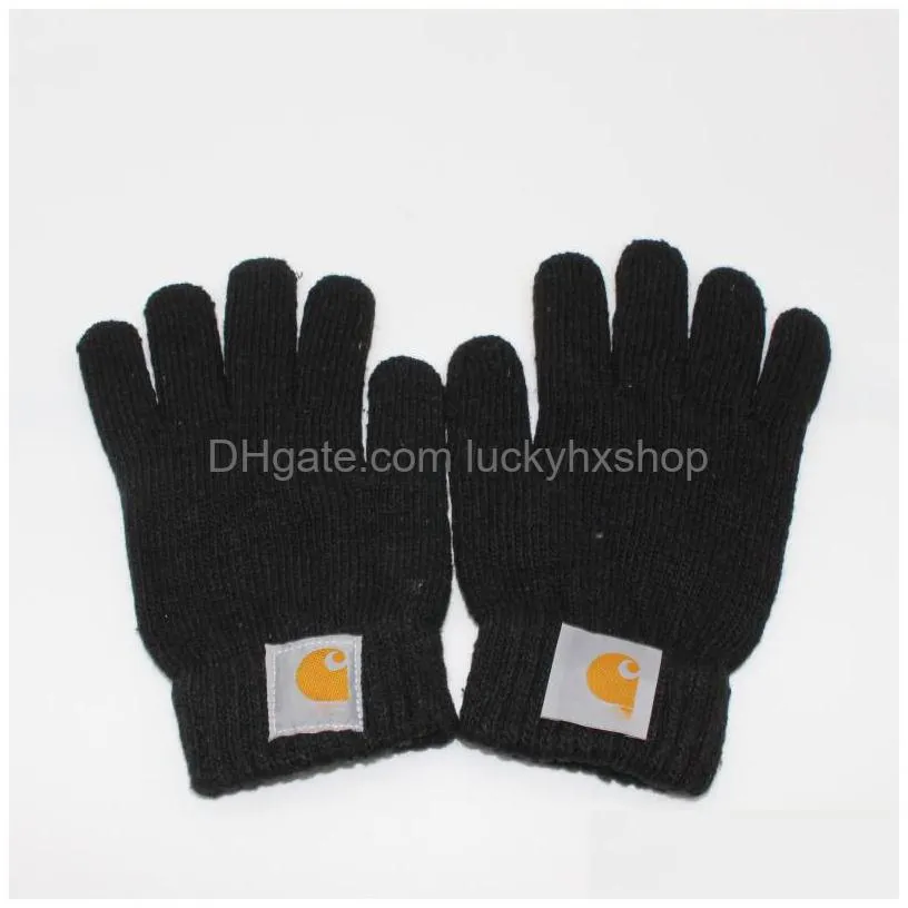 autumn and winter trendy brand mittens gloves for men and women high school students warm and soft knitted designer glove