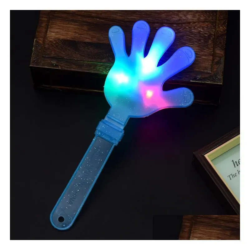 Other Event & Party Supplies Led Light Up Hand Clapper Concert Party Bar Supplies Novelty Flashing S Palm Slapper Kids Electronic Whol Dhktq