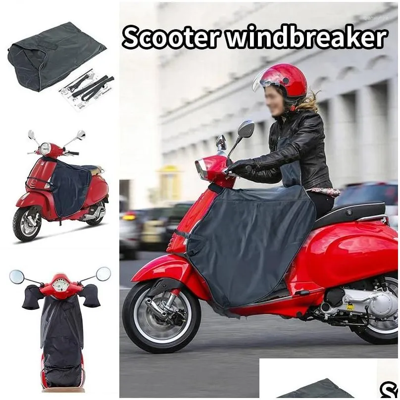 motorcycle armor unisex universal windproof scooter leg cover winter knee protector warmer plush blanket reflective rain-proof quilt
