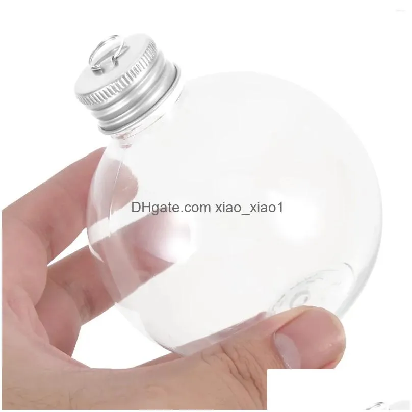 vases 10 pcs christmas spherical bottle water bottles drink supply iced coffee candy jar multi-function milk portable clear the pet