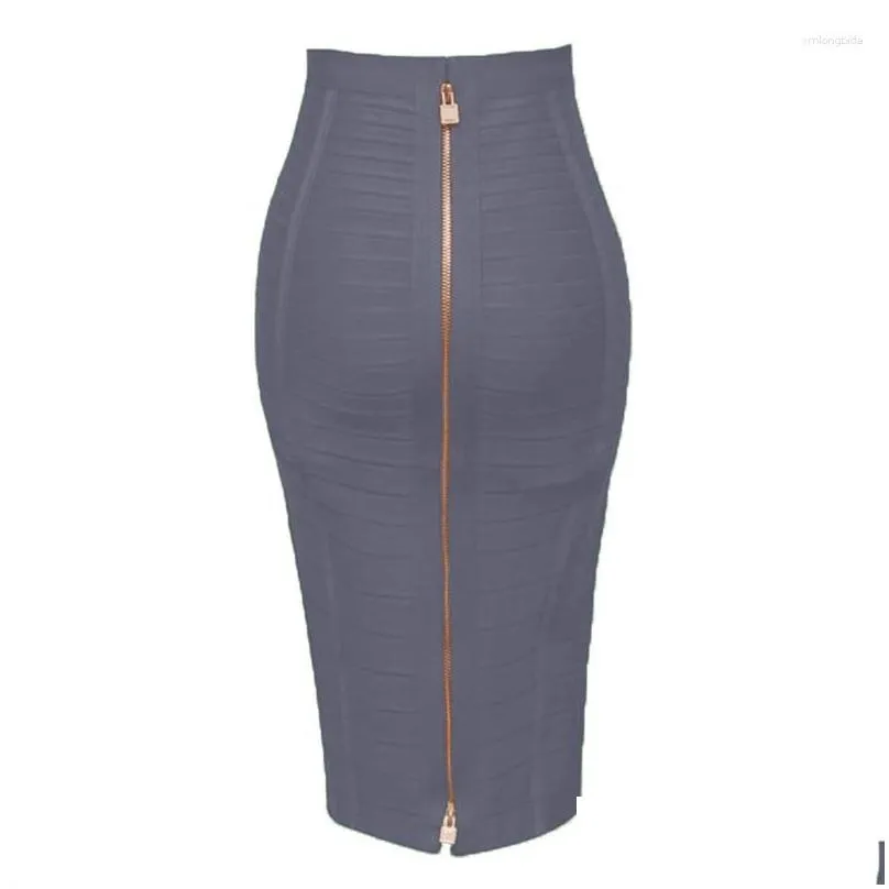 skirts elastic bodycon pencil skirt for women sexy zipper closure sizes xl xxl orange blue black red white pink summer