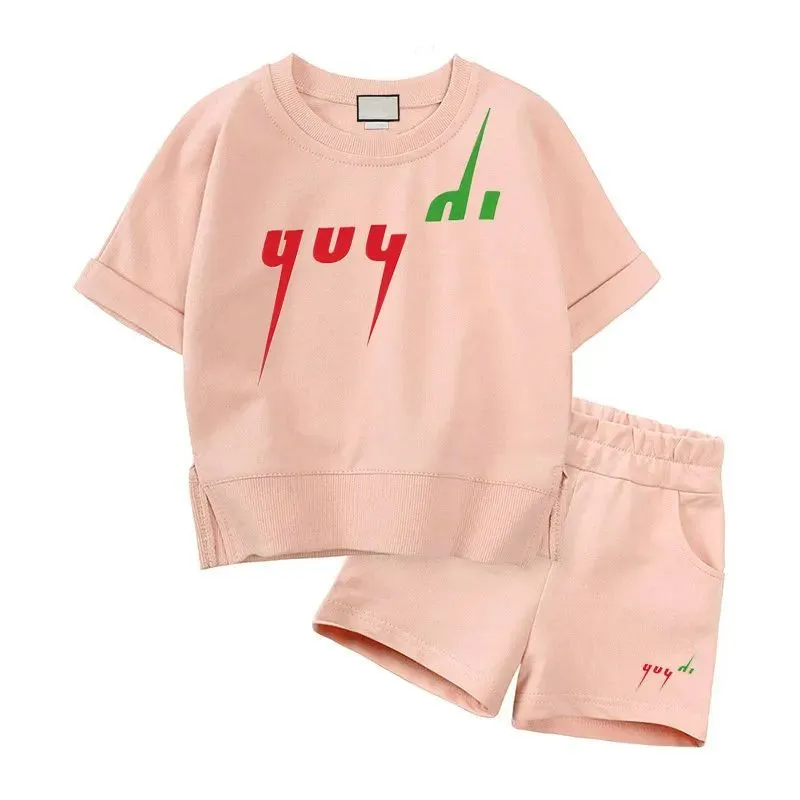 3 Styles Luxury Logo Clothing Sets Kids Clothes Suits Girl Boy Clothing Summer fashion Baby Sets Designer Chlidren Sport Suits