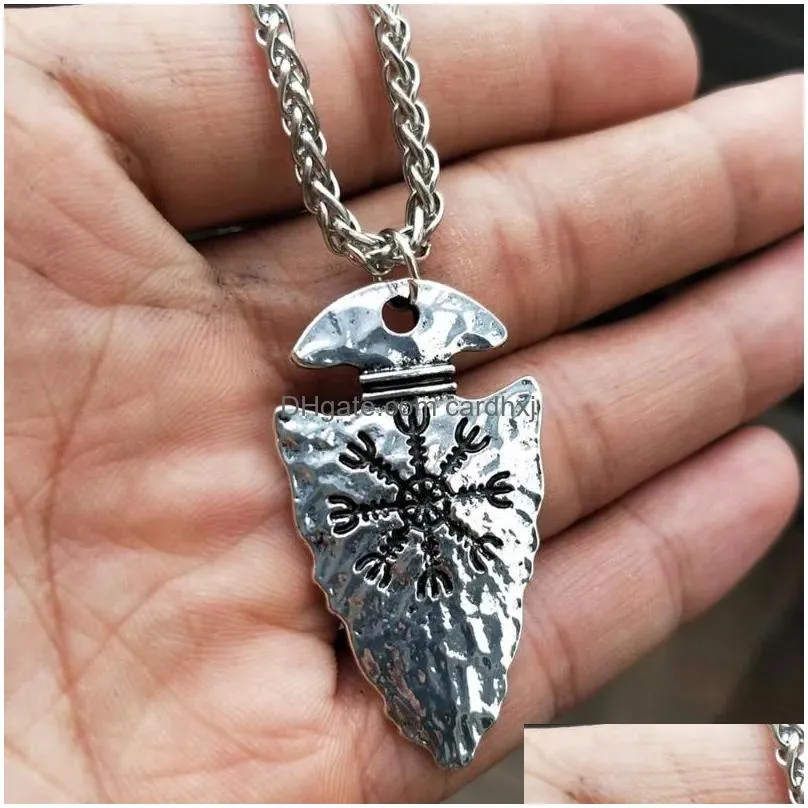 vegvisir compass amulet  jewelry woman male pendant necklace nordic talisman fathers day gifts 202011120920