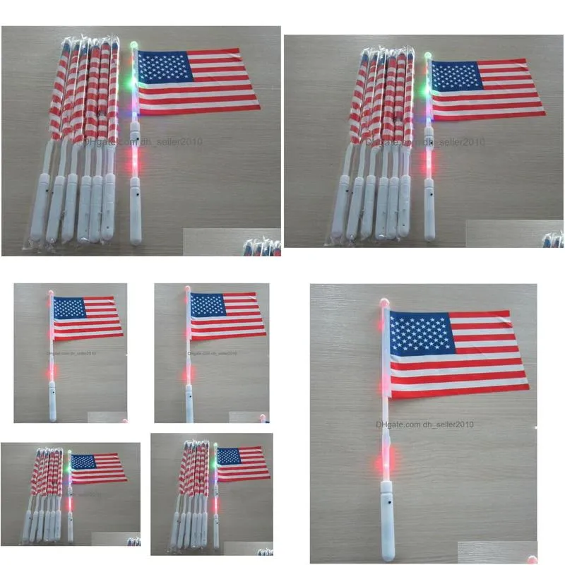 american hand led flag 4th of july independence day usa banner flags led flag party supplies k05137327504