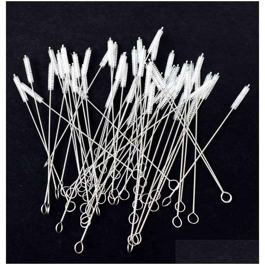 high quality 100x pipe cleaners nylon straw cleaners cleaning brush for drinking pipe stainless steel pipe cleaner