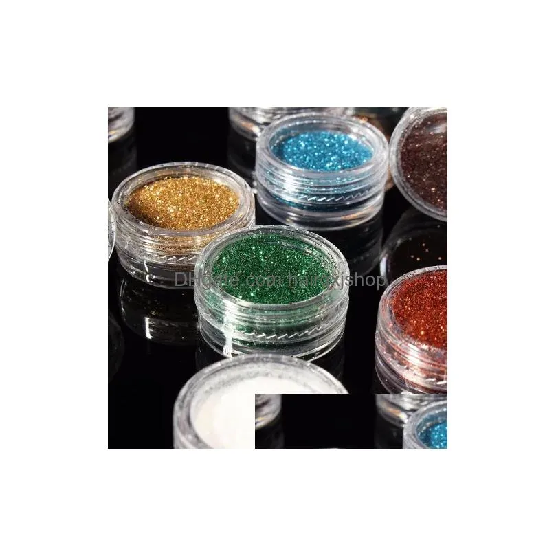 30pcs mixed colors pigment glitter mineral spangle eyeshadow makeup cosmetics set make up shimmer shining eye shadow 20189359546