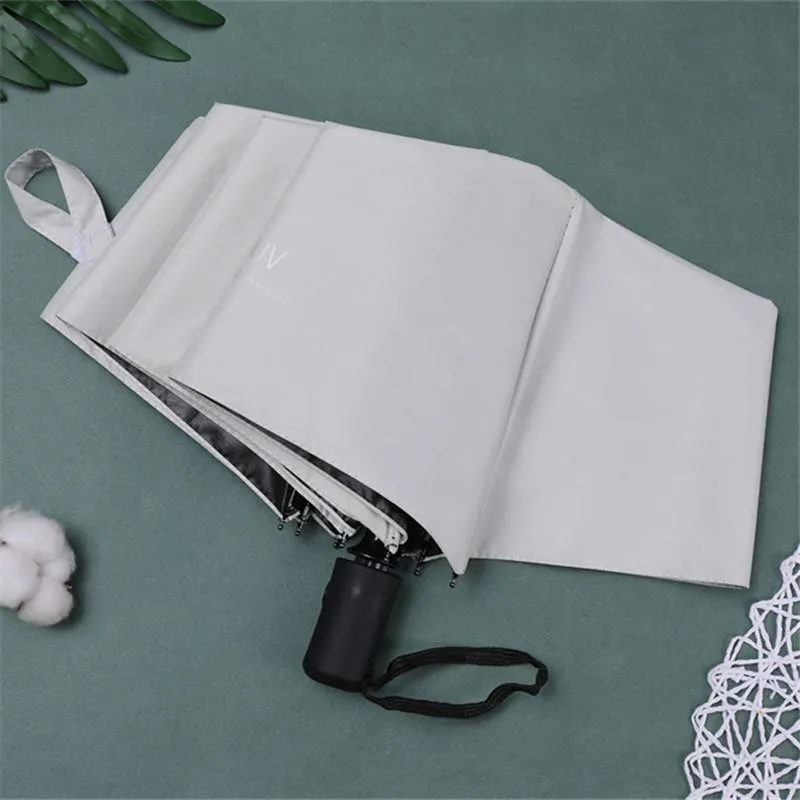 uv automatic umbrella both rain and sun protection uv sun umbrella folding sunshade printing logo advertising umbrella