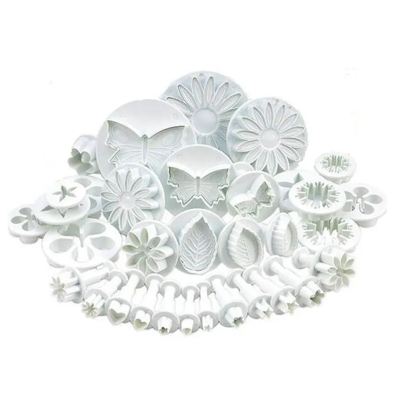 fondant cake mold set flower decorating tools kitchen baking molding kit sugarcraft making mould for cookie gyh 220601