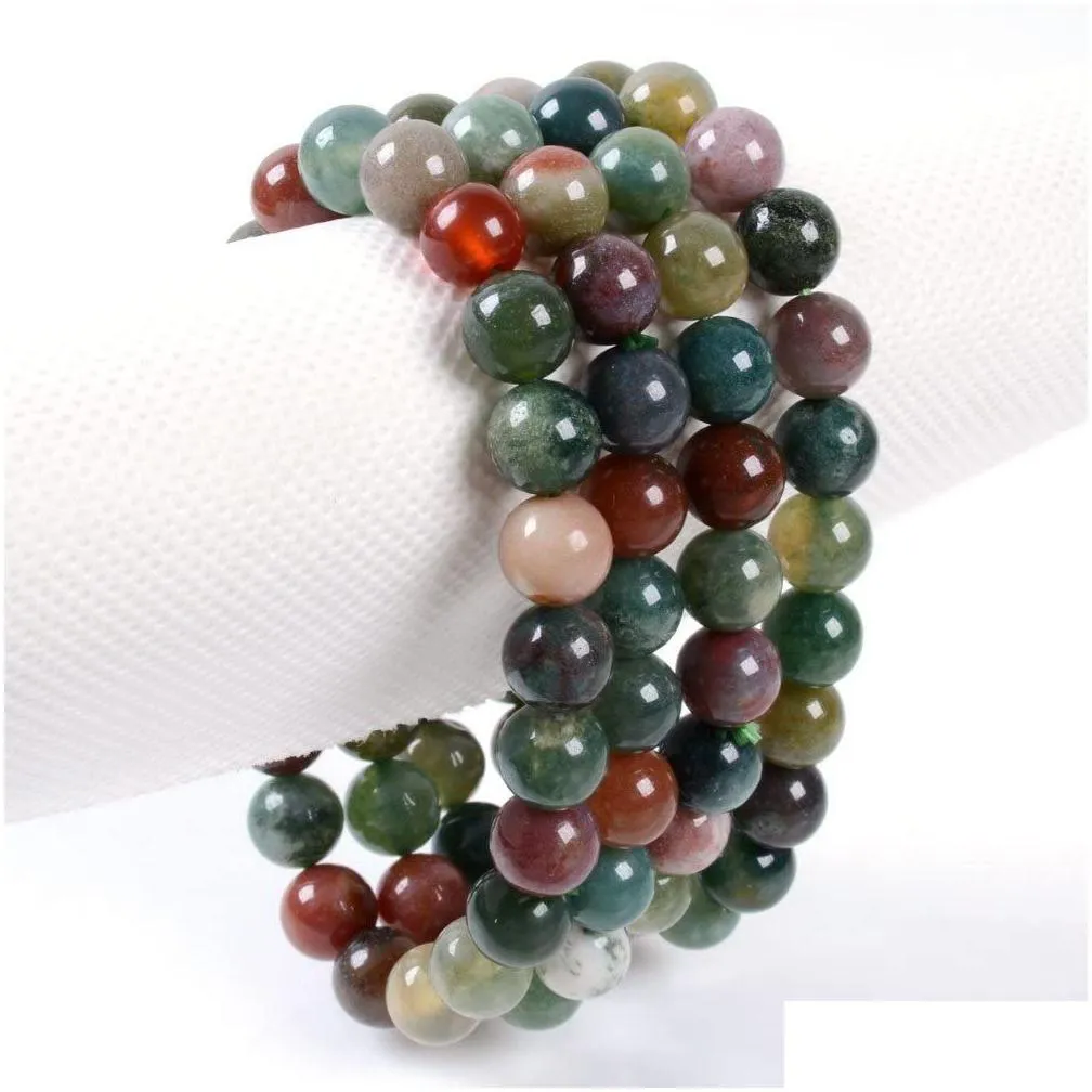 8mm women men designer strand bracelets luxury natural stone healing crystal stretch beaded bracelet precious gemstone round bracelets