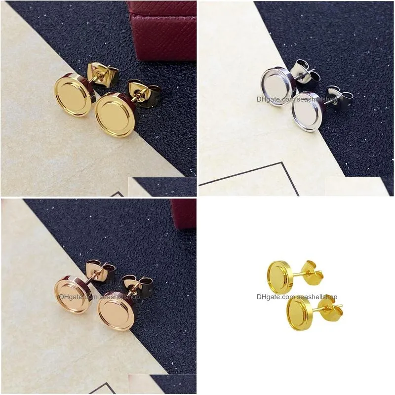 luxury car brand designer earrings stud for women cute screw classic love earring ladies gold silver rose gold color earings ear rings