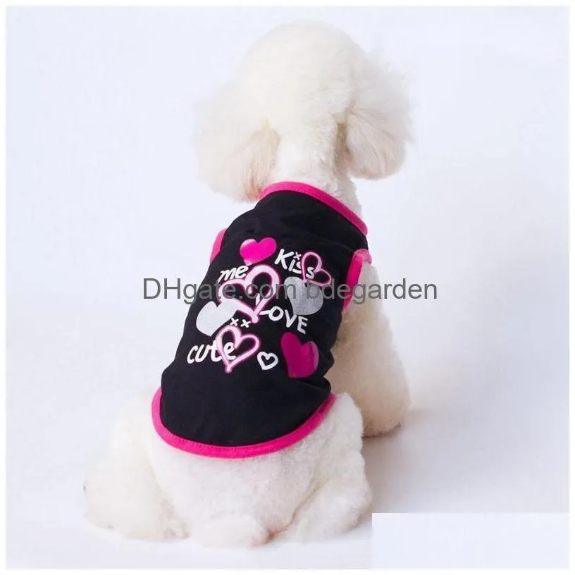 15 color wholesale cotton dog apparel sublimation dogs shirts summer pet shirt vest printed cute breathable puppy sweatshirt pup pets clothes for doggi funny xl