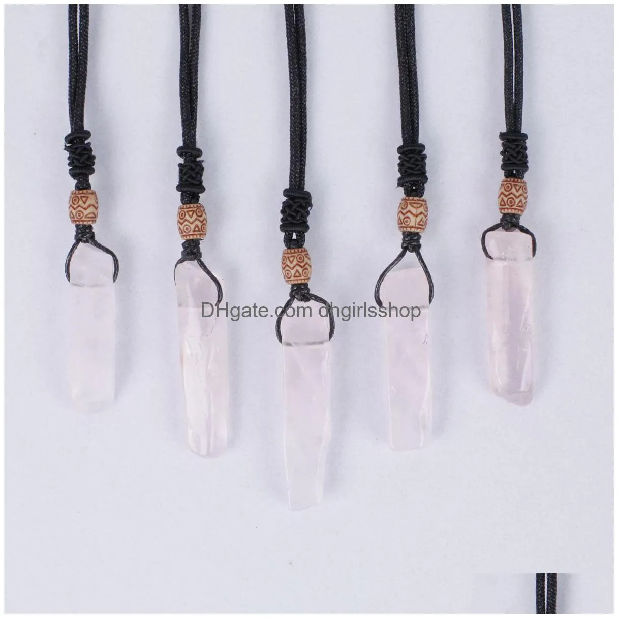 natural stone irregular long necklace crystal stone pendant necklace fashion accessories