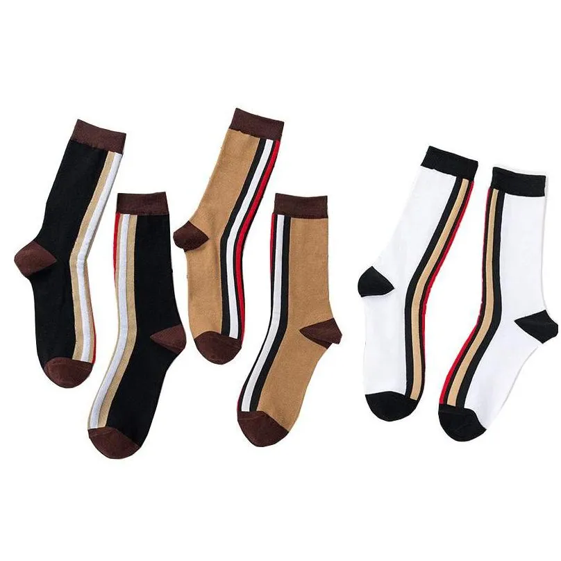 mens socks name designer men crew hip hop stripe sock woman wholesale drop fashion