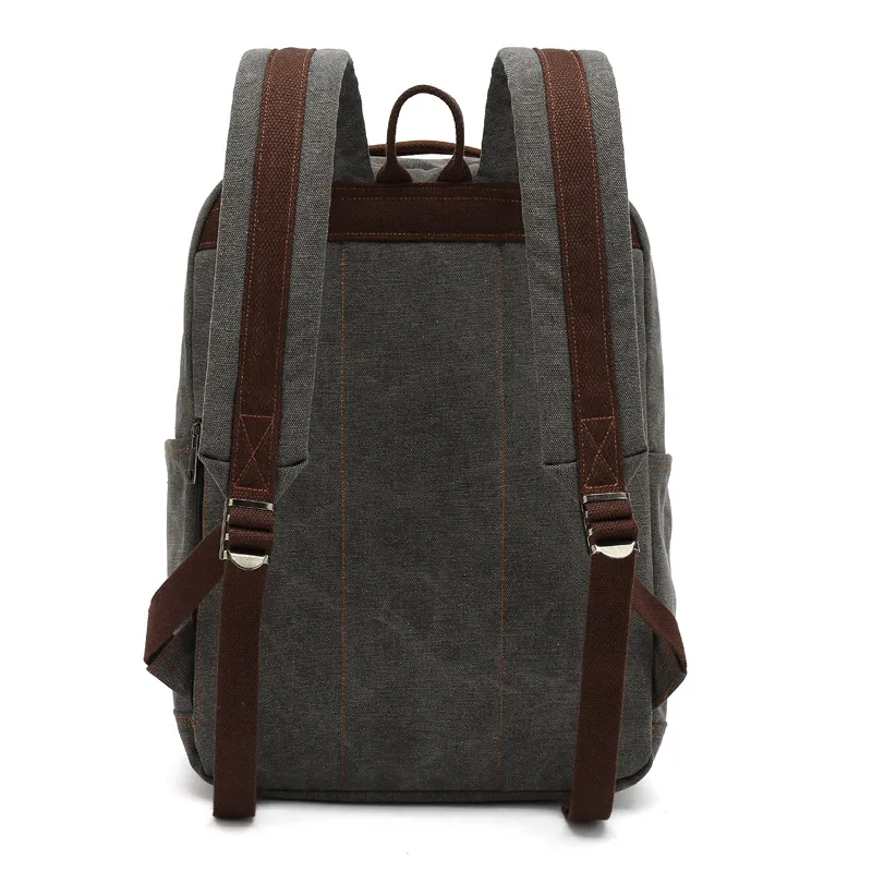 schoolbag business large capacity canvas backpack backpack outdoor leisure travel computer bag retro mens bag