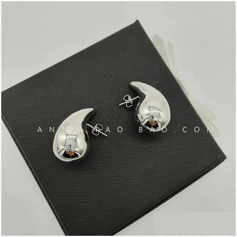 stud earrings big waterdrop stainless steel for women minimalist simple waterproof jewelry lightweight