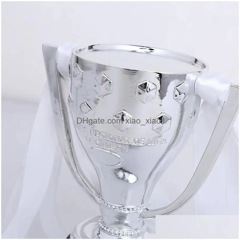 decorative objects figurines atletico madri la liga collection football champion resin cup toy 16cm height soccer spain trophy metal model fans souvenir