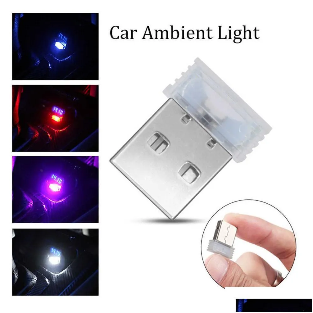  car light mini usb led interior atmosphere light emergency lighting light pc auto colorful decorative lamp car accessories