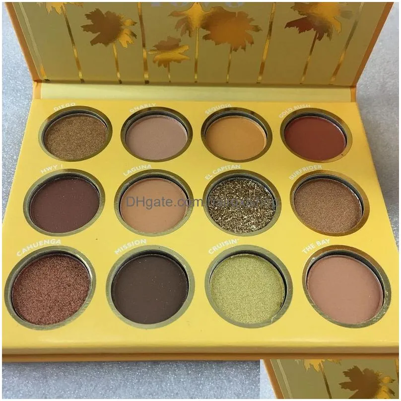 drop california love eyeshadow palette 12 colors makeup set orange pumpkin color palette1080078