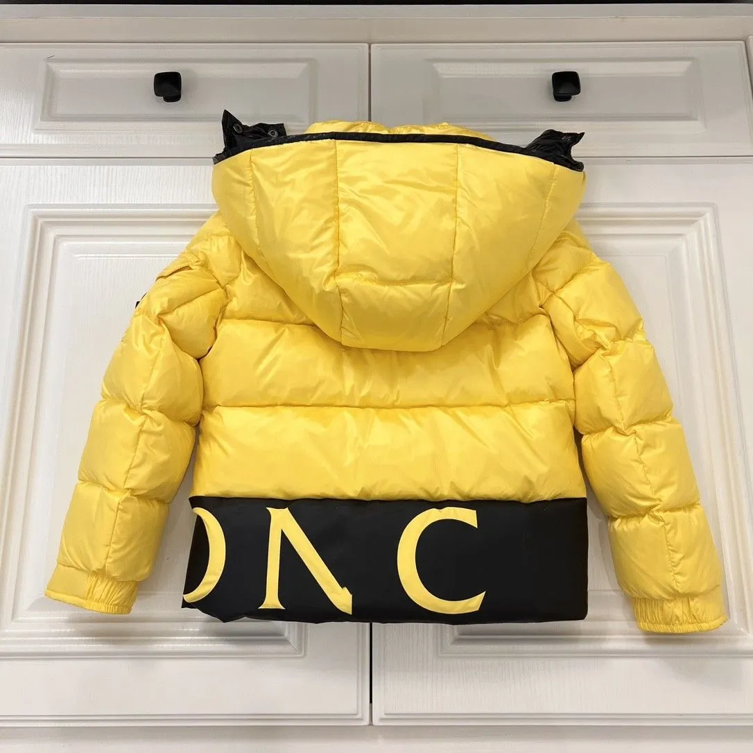 baby clothes coats kids clothes kid designer coat Girl boys clothe luxury Patchwork Splicing letters 90% white duck down Windproof and cold