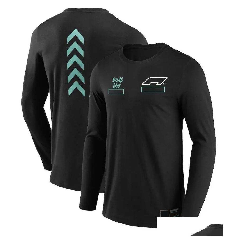  f1 team t-shirt formula one long sleeve racing clothing leisure sports crewneck fans shirt