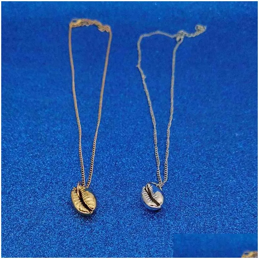necklace metal shell silver gold shells necklaces pendants women fashion jewelry will and sandy drop ship