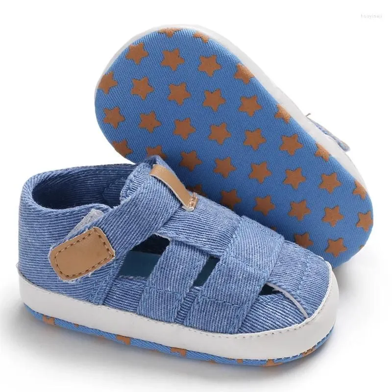 Sandals Born Baby Boys Summer Infant Kids Anti-Slip Shoes Toddler Soft Sole Hollow Out 0-18M