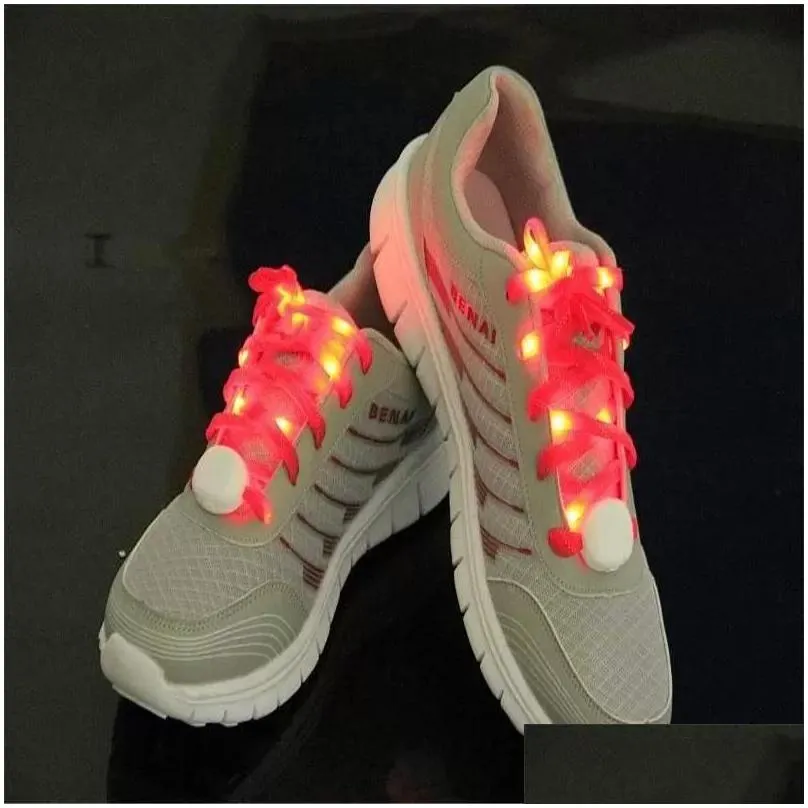 flashing lighted up shoelaces nylon hip hop shoelaces lighting flash light up sports skating hoe laces shoelaces armleg bands