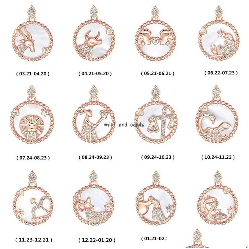 12 zodiac sign necklace horoscope libra crystal pendants charm star sign choker astrology necklaces gold chains for women girl fashion jewelry will and