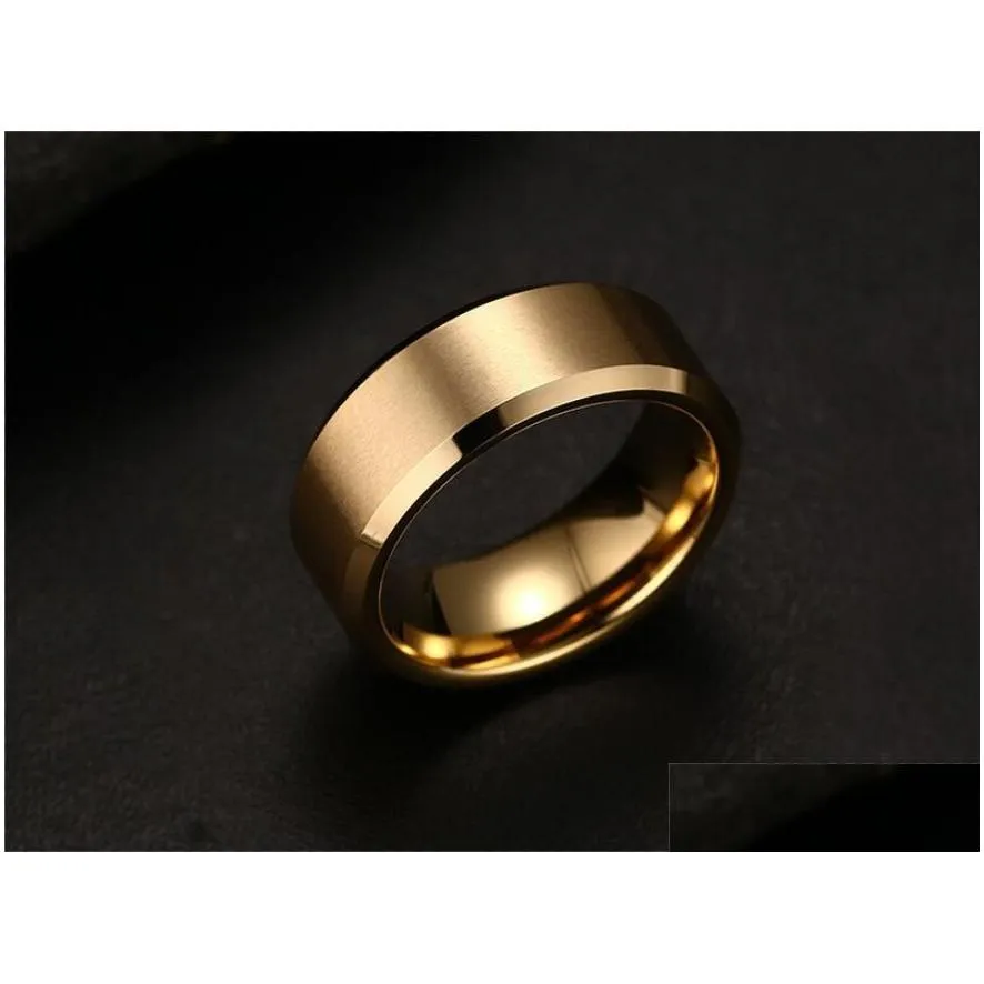 8mm wide wholesale men tungsten wedding rings jewelry high quality tungsten carbide rings for men jewelry
