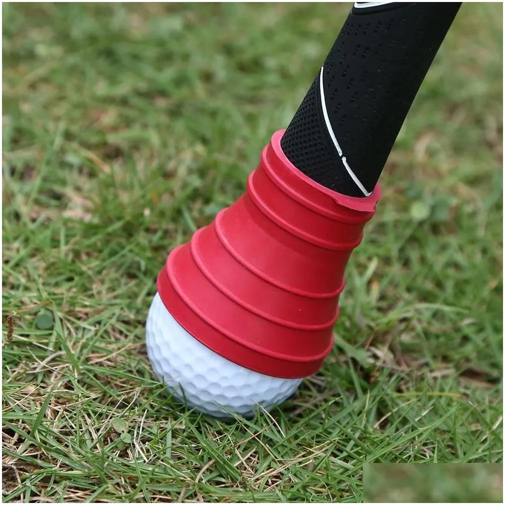 other golf products 1 10pcs ball rubber pickup pick up retriever grabber suction cup for putter grip training aids 230801