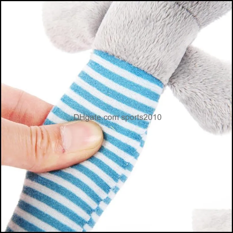 cute pet dog cat plush squeak sound dog toys funny fleece durability chew molar toy fit for all pets elephant duck pig