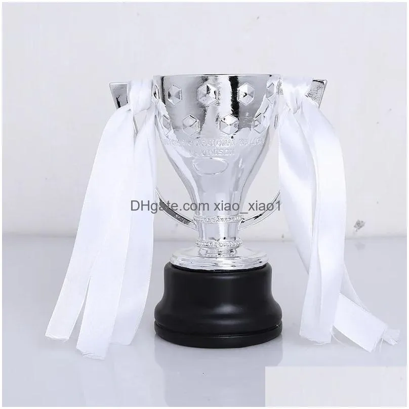 decorative objects figurines atletico madri la liga collection football champion resin cup toy 16cm height soccer spain trophy metal model fans souvenir