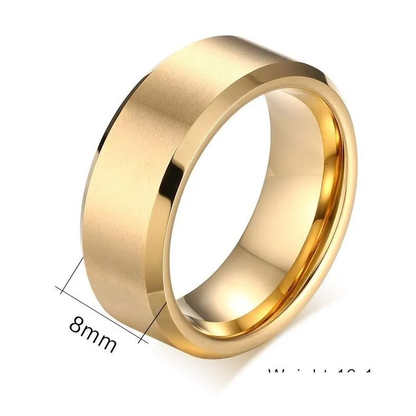 8mm wide wholesale men tungsten wedding rings jewelry high quality tungsten carbide rings for men jewelry