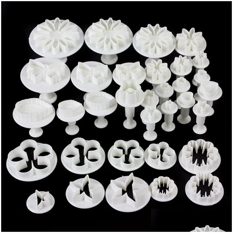 fondant cake mold set flower decorating tools kitchen baking molding kit sugarcraft making mould for cookie gyh 220601