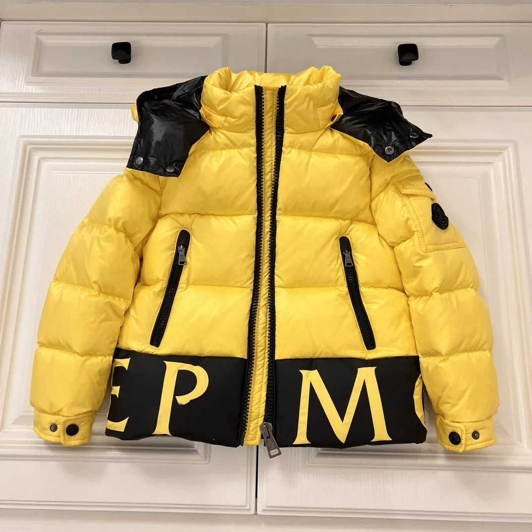 baby clothes coats kids clothes kid designer coat Girl boys clothe luxury Patchwork Splicing letters 90% white duck down Windproof and cold