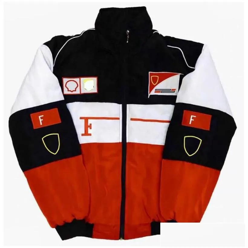 f1 formula 1 racing jacket winter car full embroidered logo cotton clothing spot sale