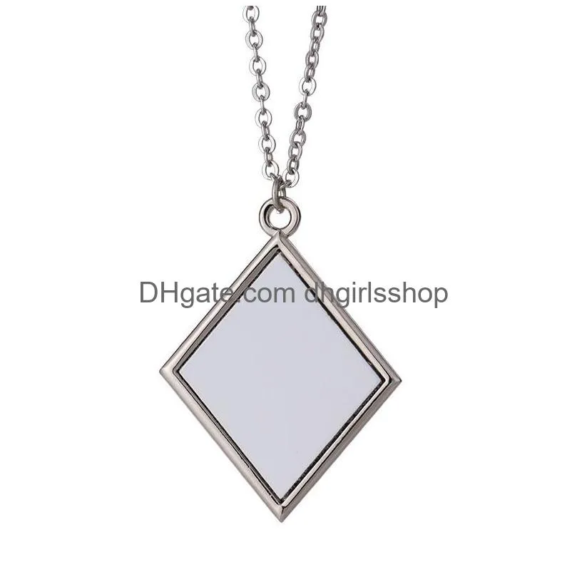 diy sublimation blank pendant necklace heat transfer wishing bottle peach heart necklaces fashion holiday gift