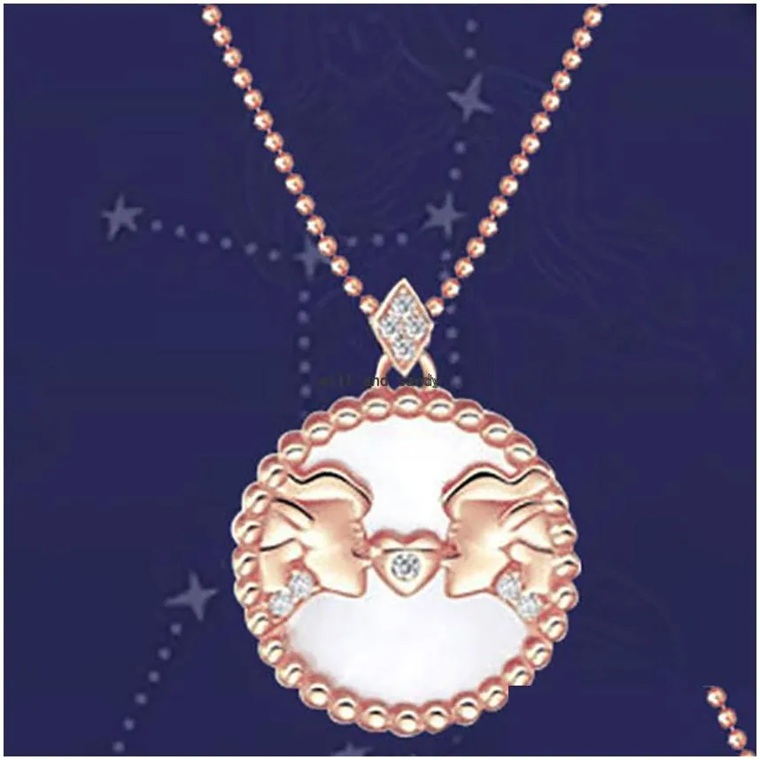 12 zodiac sign necklace horoscope libra crystal pendants charm star sign choker astrology necklaces gold chains for women girl fashion jewelry will and