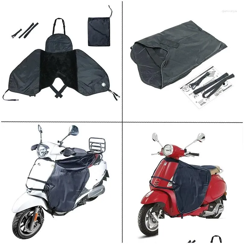 motorcycle armor unisex universal windproof scooter leg cover winter knee protector warmer plush blanket reflective rain-proof quilt