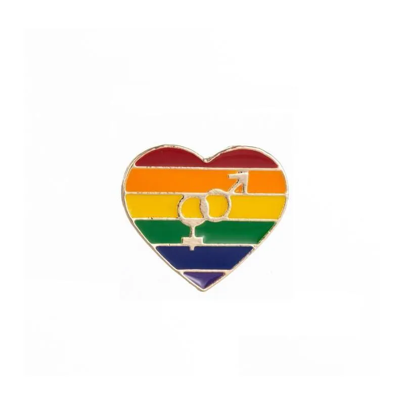 enamel lgbt pride brooches for women men gay lesbian rainbow love lapel pins badge fashion jewelry