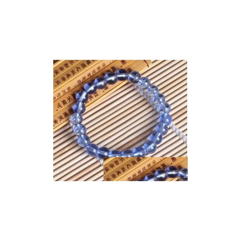 colorful glass beads transparent beads bracelet for women man fashion simple classic bracelet unisex gb1372