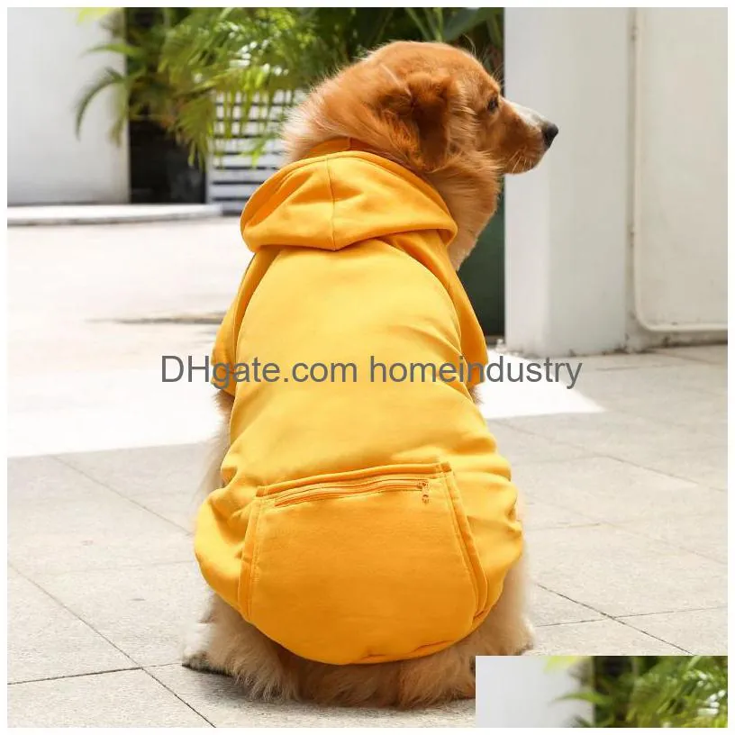 5 color wholesale dogs hoodie sublimation blank dog apparel sweaters with hat cold weather pet hoodies pocket hooded clothes costume winter hoody warm coat xs