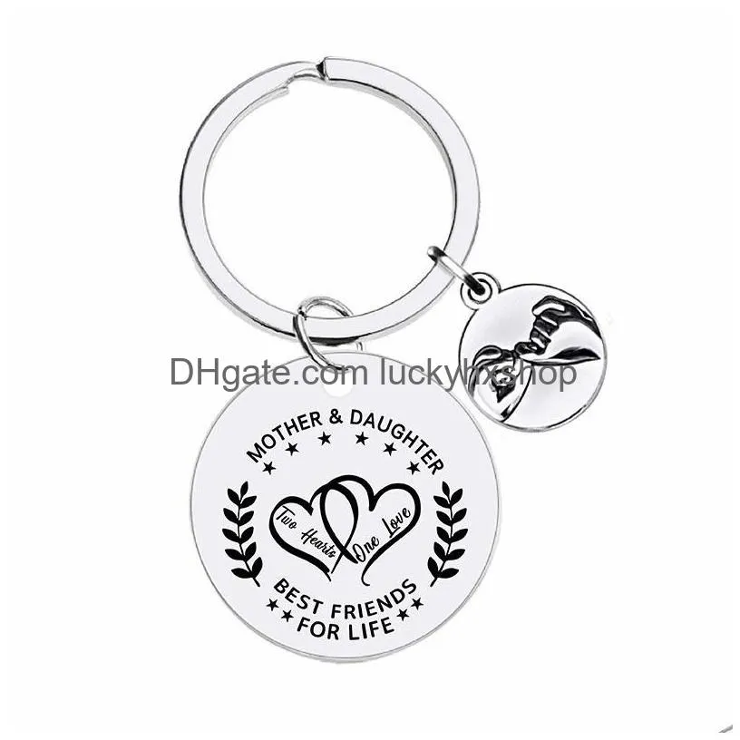 engraved metal keychain keychain pendant mothers day fathers day graduation season christmas gift