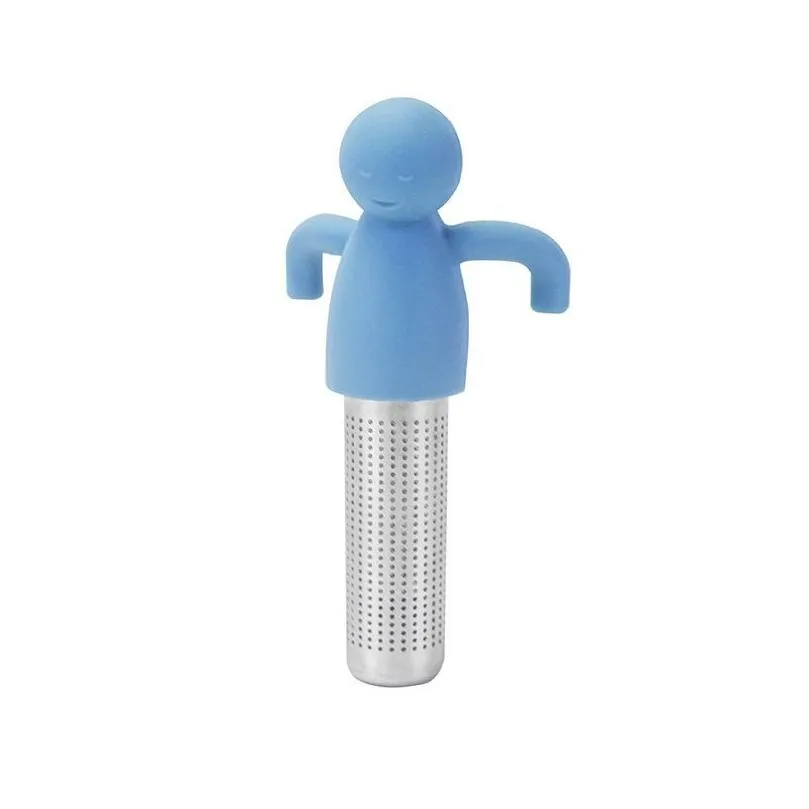 cute tea infuser strainer ball stainless steel extra fine mesh tea steeper filter for cup mug silicone handle 0913