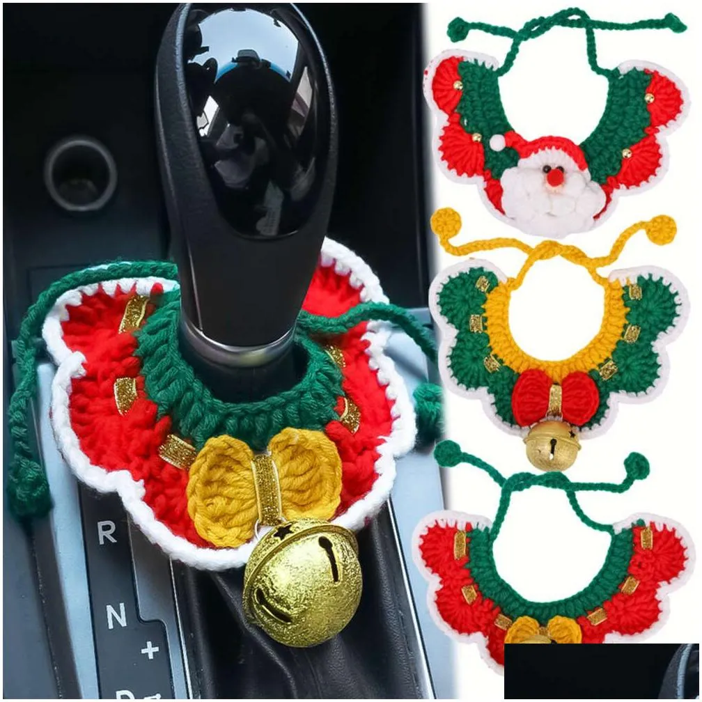  christmas car decoration pendant shift handle protective cover universal car manual shift decorative knob cover accessories